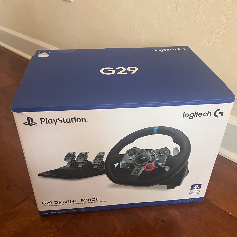 Logitech G29 Racing Wheel for PlayStation - Blue and Black